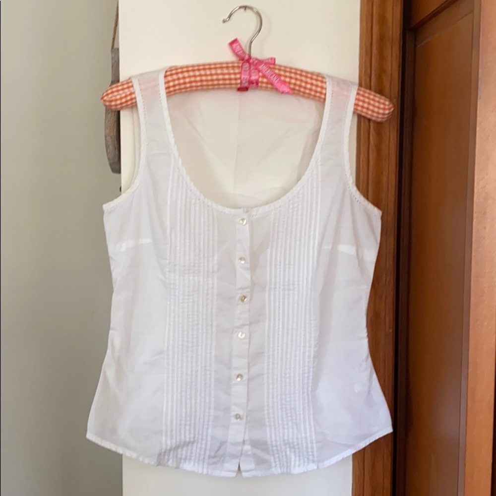 Button down tank top